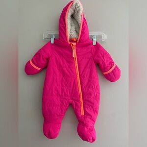 Cat & Jack Pink and Orange Kids Footie size 3M